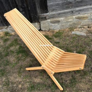 Букове розкладне крісло-шезлонг 7002