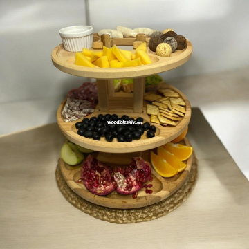 Трохярусний столик, буковий 6022