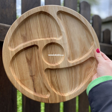 Менажниця кругла, букова 4002