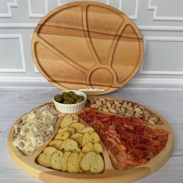 Менажниця овальна, букова 4016