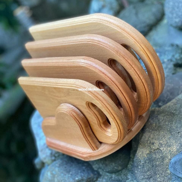 Набір з 4-х дощок для нарізання з підставкою 1005