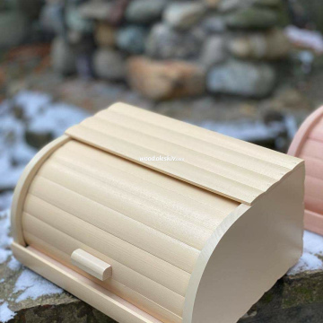 Хлібниця дерев'яна, біла 3007