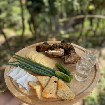 Кругла дошка для нарізання, або подачі (40см) 1012