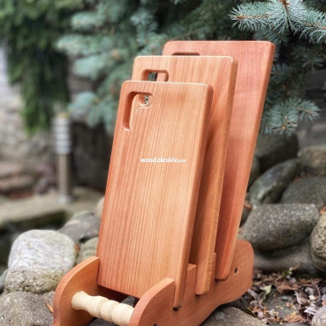 Набір з 3-х кухонних дощок з підставкою1009