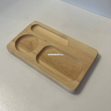 Підставка для напоїв з десертом, букова 4012