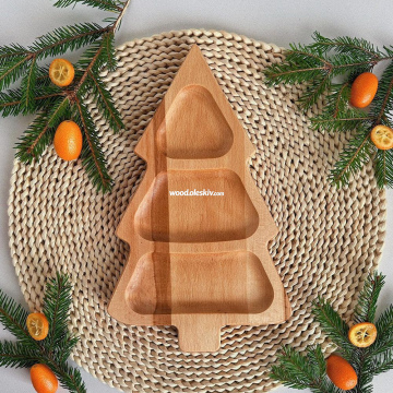 Менажниця у формі ялинки, букова 4005